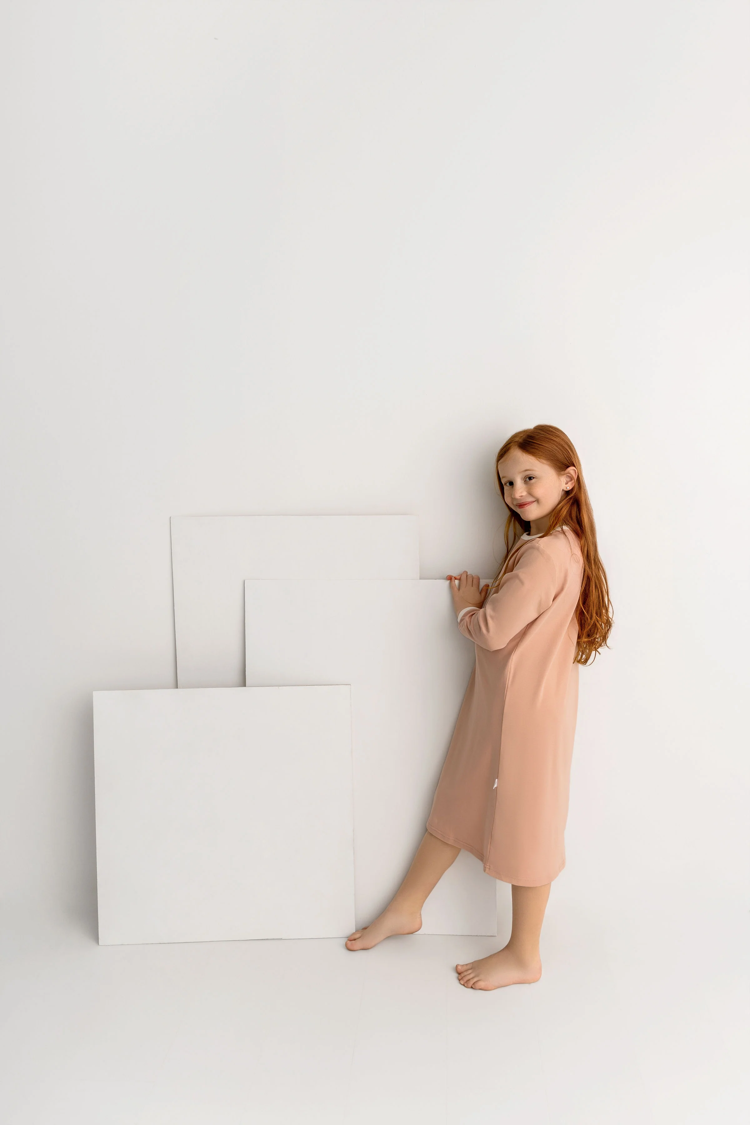 Colorblock Lounge Dress- Pink - Image 3