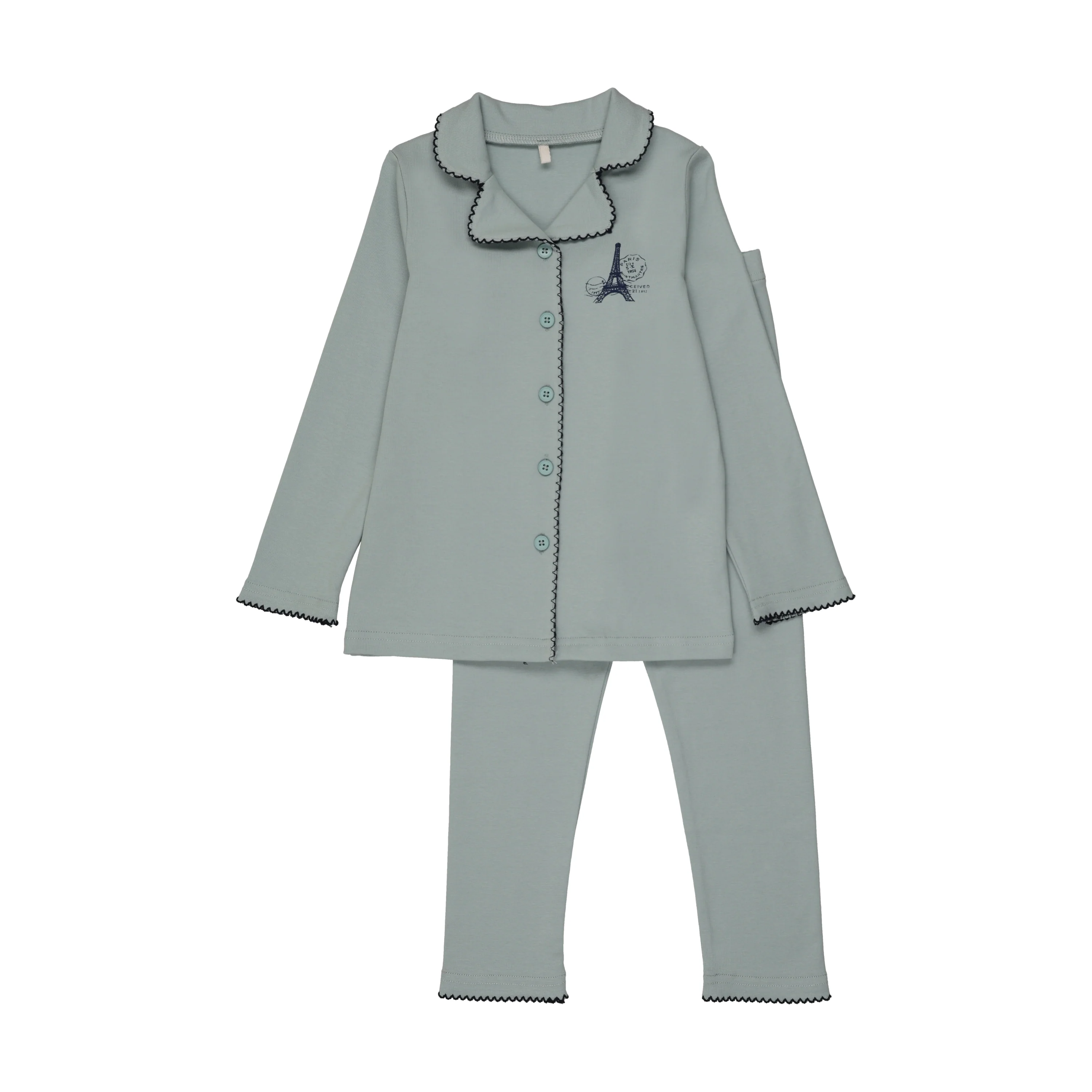 French Grandpa PJ- Blue