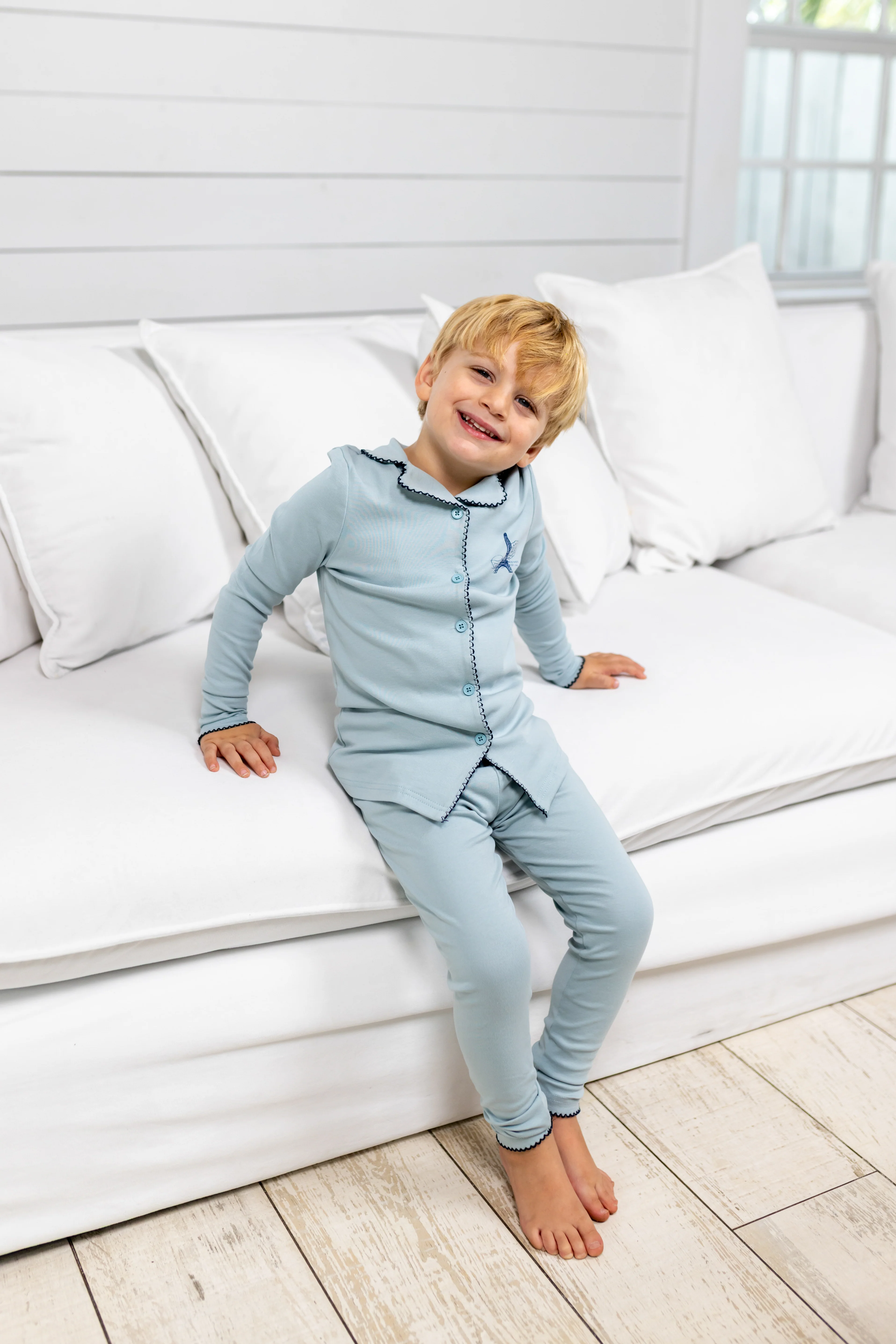 French Grandpa PJ- Blue - Image 2
