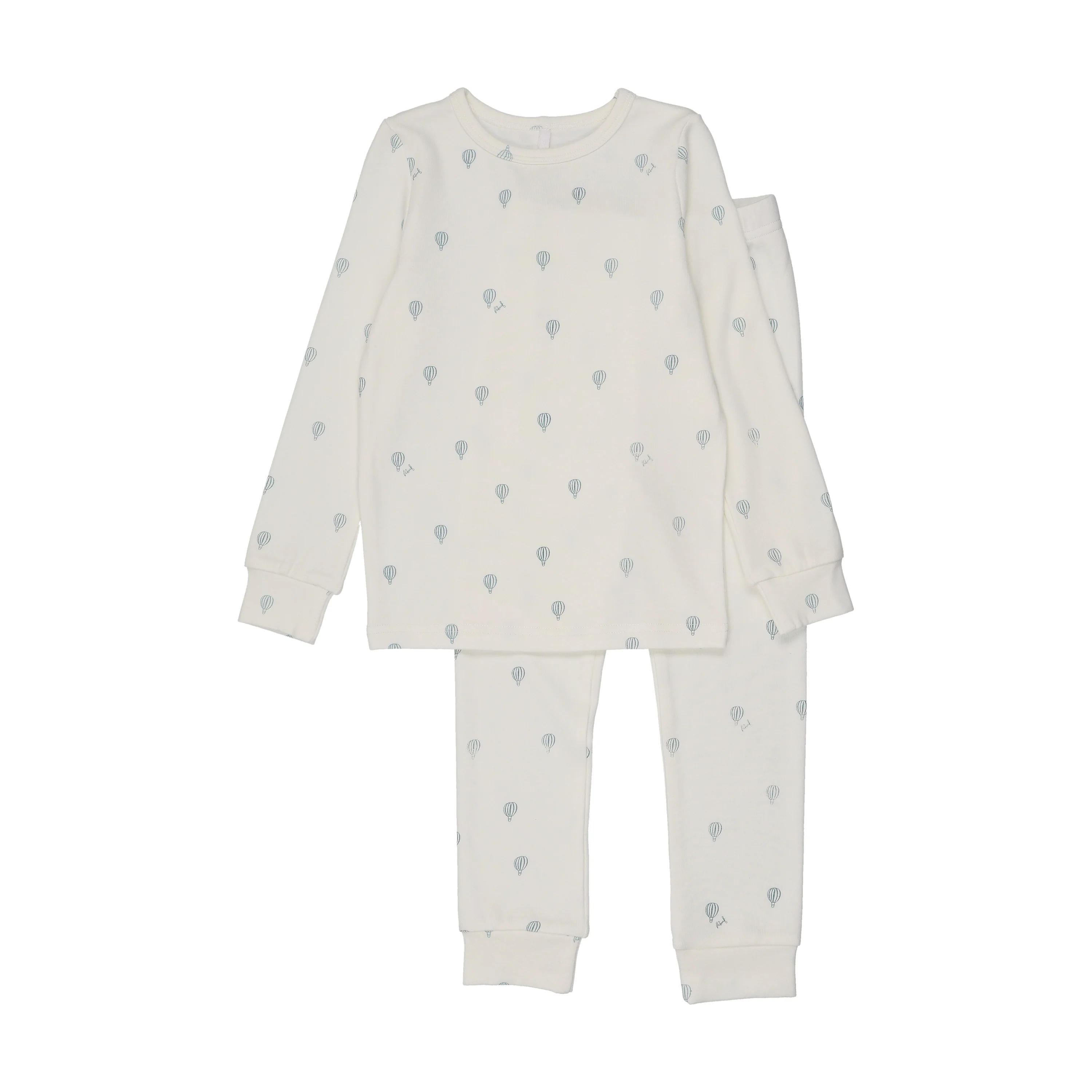 Hot Air Balloon Printed PJ- White/Blue