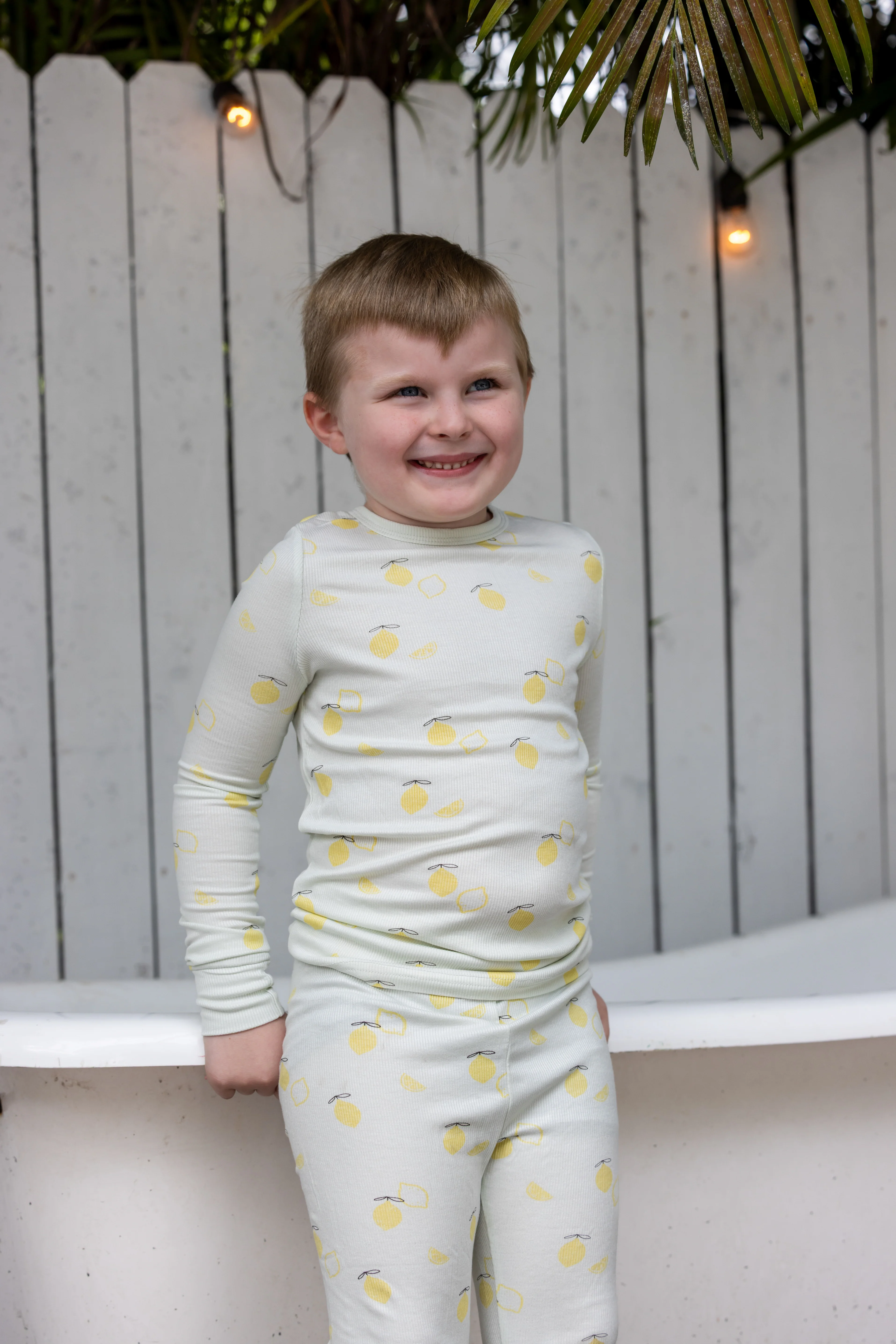 Lemon Print PJ- Mint - Image 2