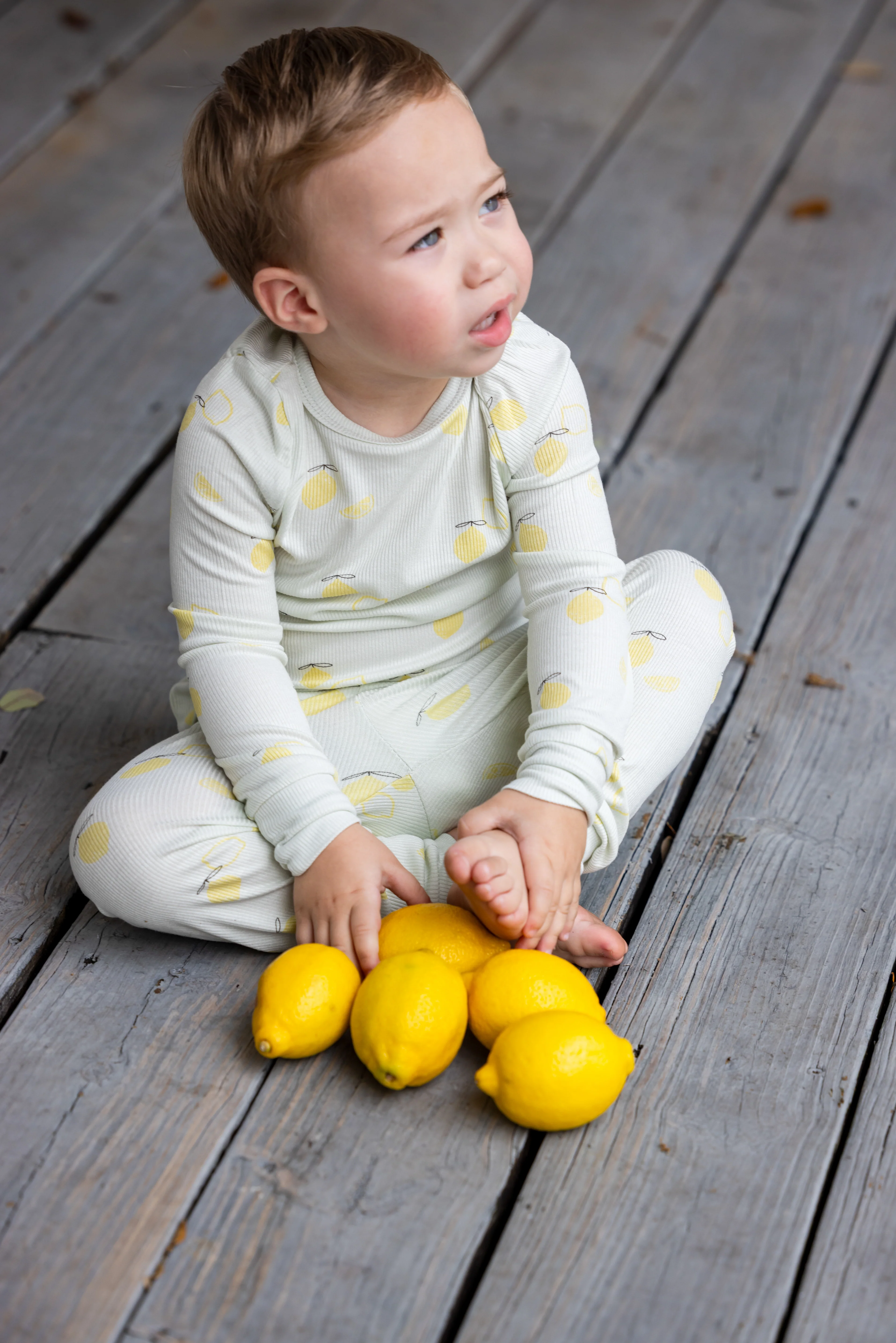 Lemon Print PJ- Mint - Image 3