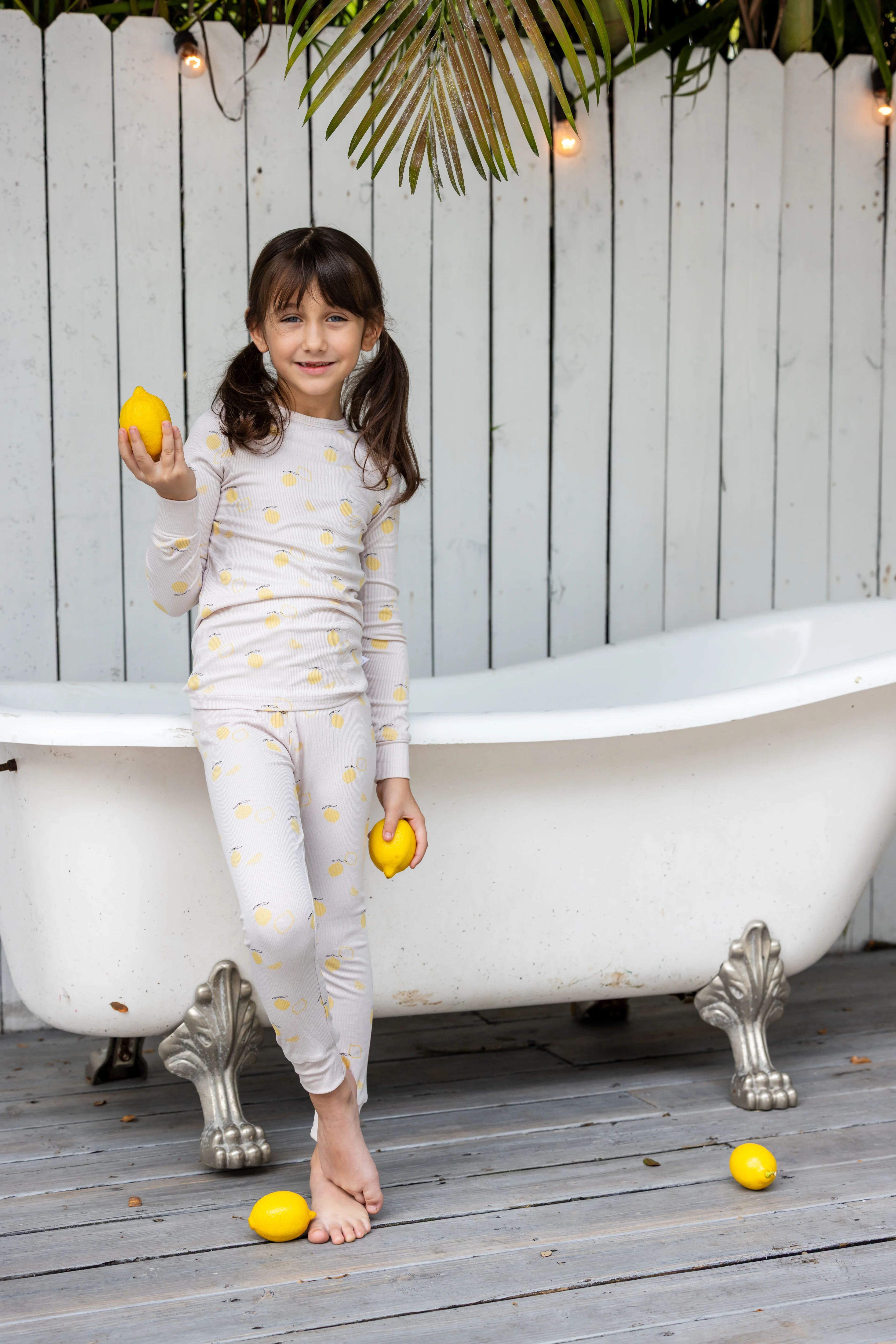 Lemon Print PJ- Pink - Image 2