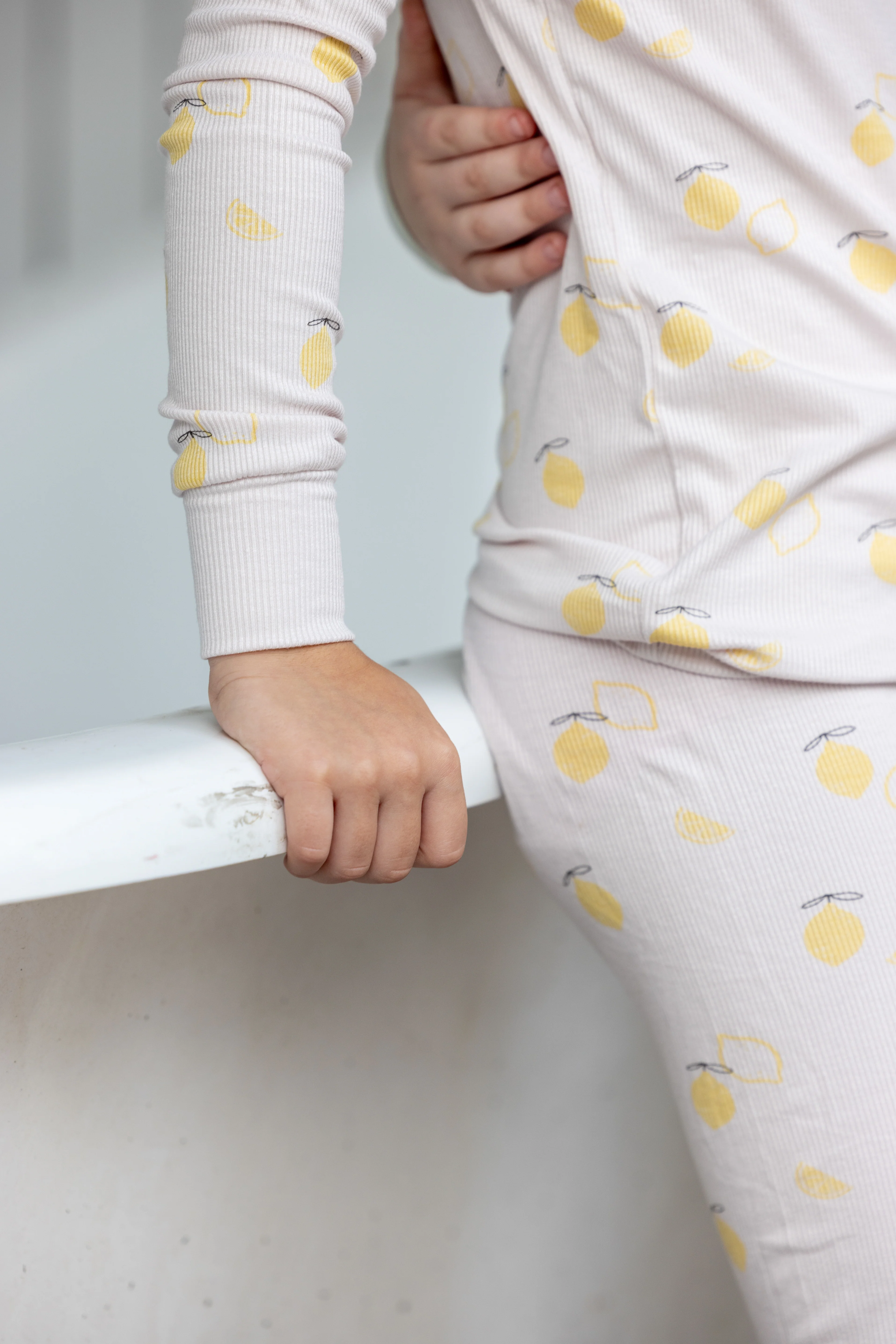 Lemon Print PJ- Pink - Image 4