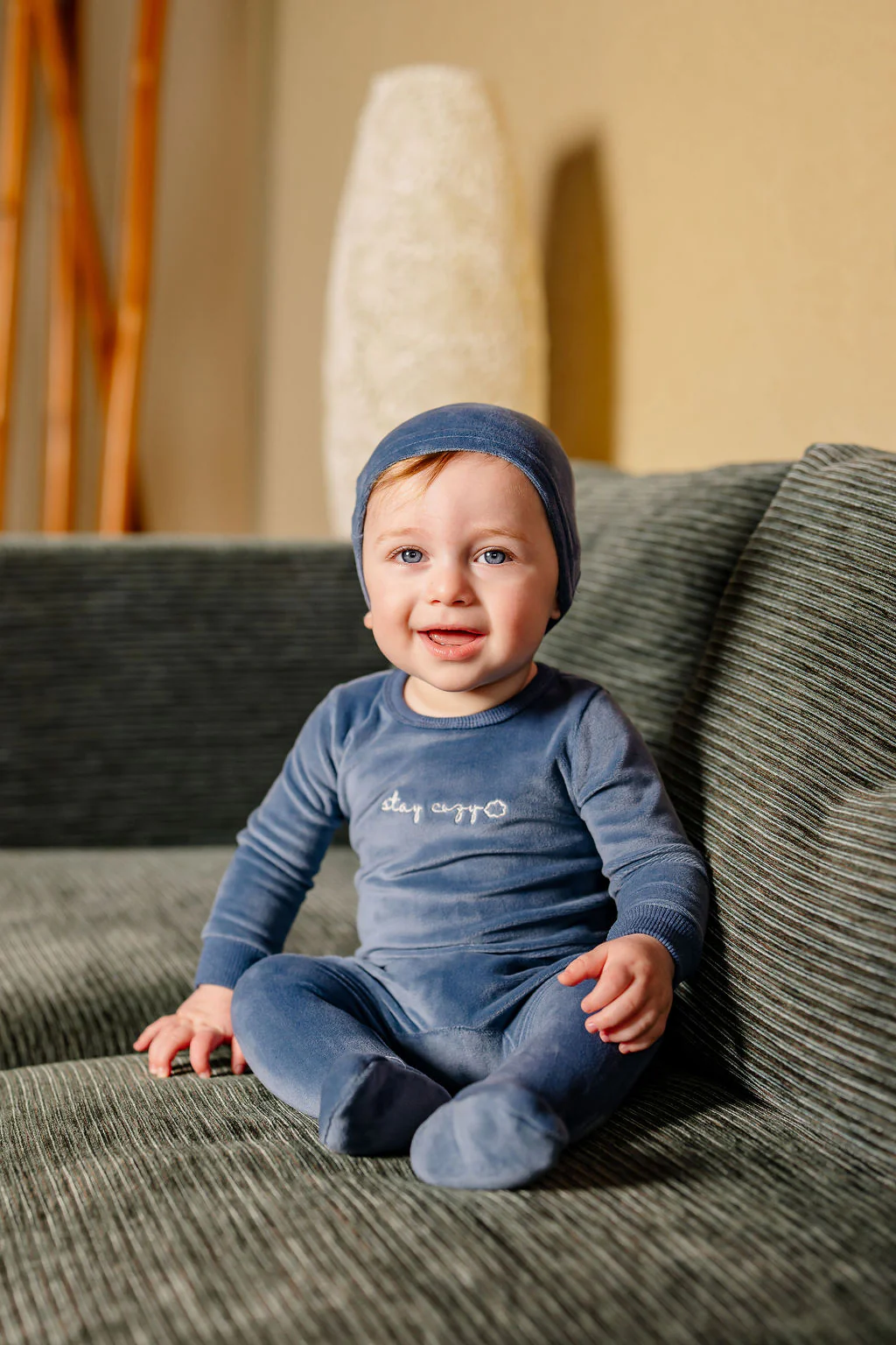 Stay Cozy Footie- Royal Blue - Image 2