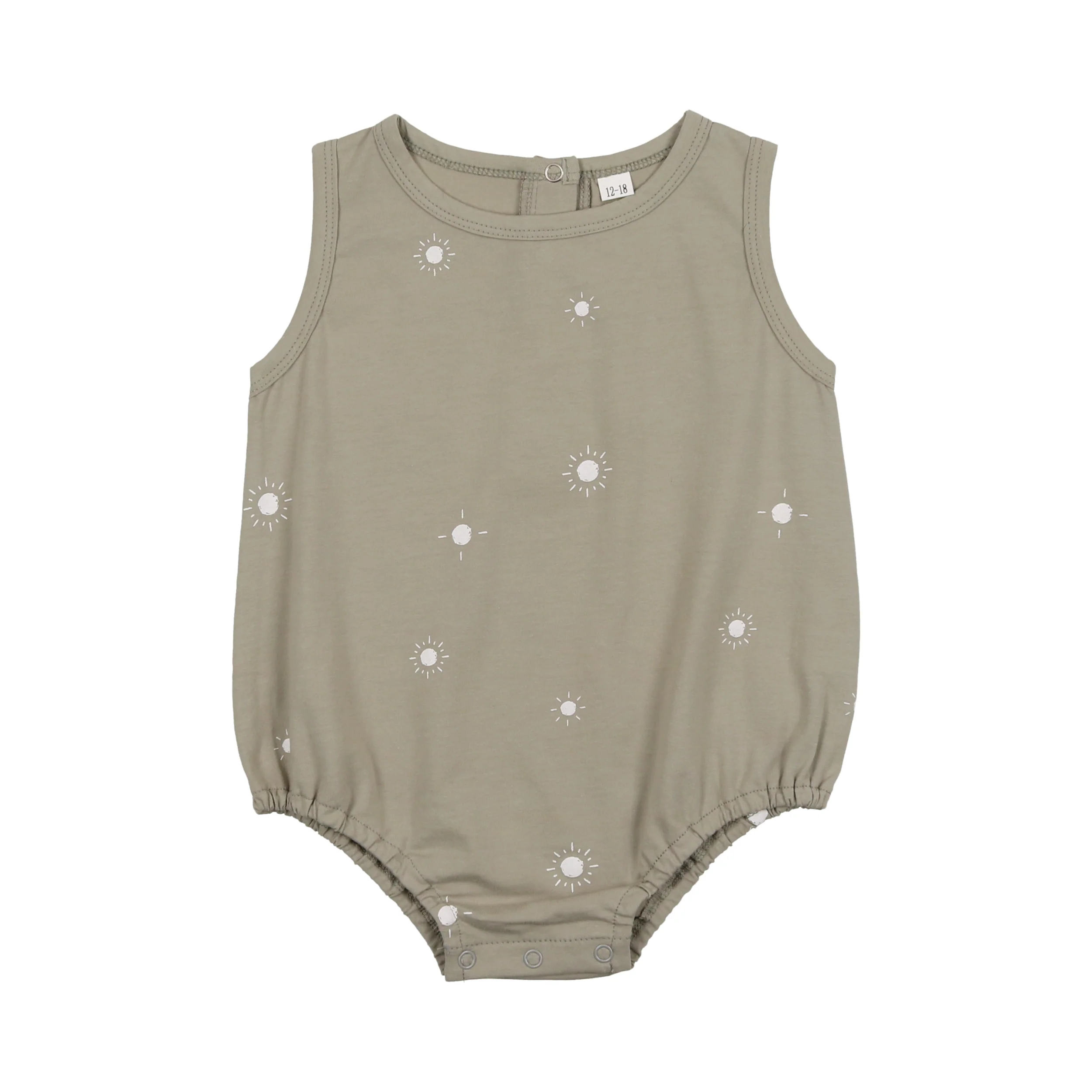 Sun Print Romper- Sage