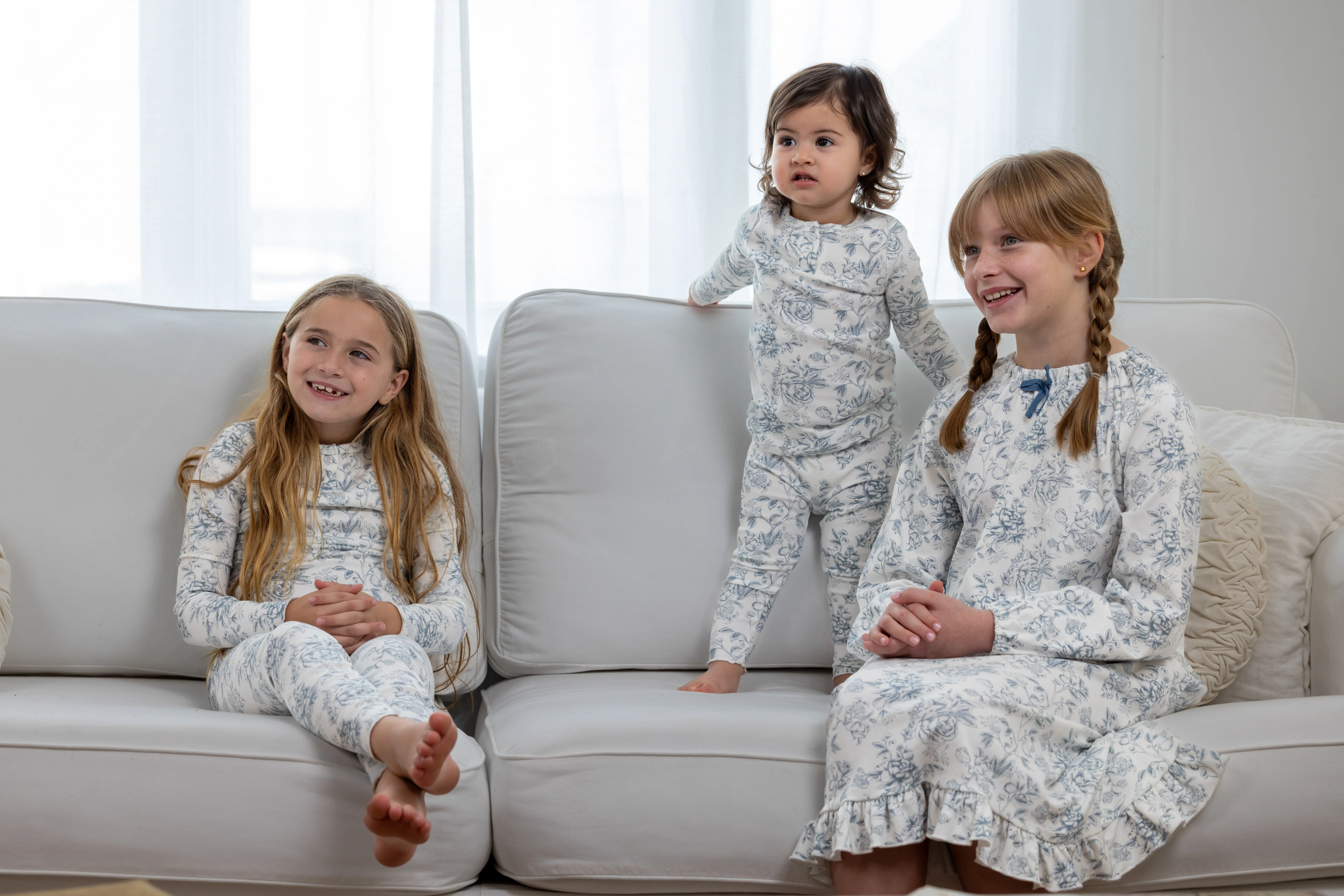 Toile Nightgown- Blue - Image 5