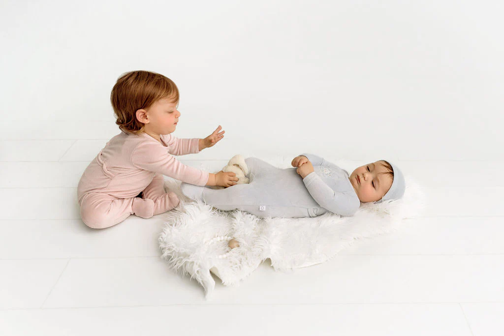 Velour Graphic Cloud Footie- Blue - Image 5